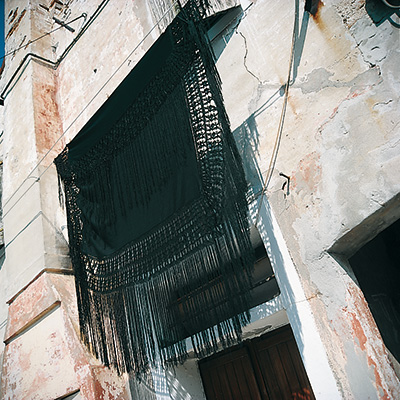 Farbe in der Architektur Häuserdetail in Burano